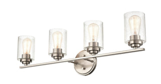 Moven Four Light Vanity in Satin Nickel