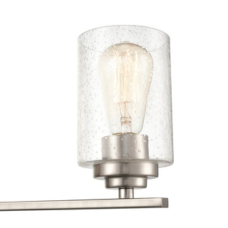Moven Four Light Vanity in Satin Nickel