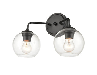 Solmer Two Light Vanity in Matte Black