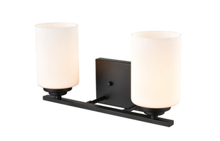 Durham Two Light Vanity in Matte Black
