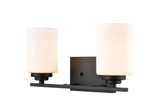 Durham Two Light Vanity in Matte Black