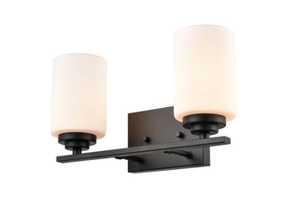 Durham Two Light Vanity in Matte Black