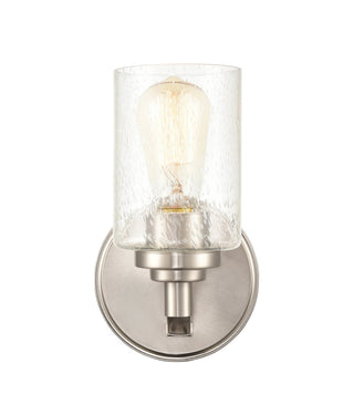 Moven One Light Wall Sconce in Satin Nickel