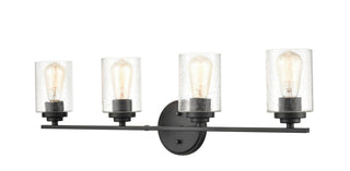 Moven Four Light Vanity in Matte Black