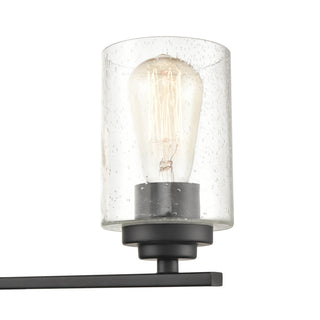 Moven Four Light Vanity in Matte Black
