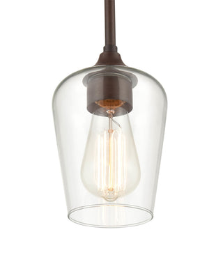 Ashford One Light Mini Pendant in Rubbed Bronze