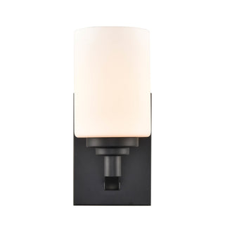 Durham One Light Wall Sconce in Matte Black