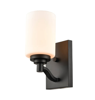 Durham One Light Wall Sconce in Matte Black