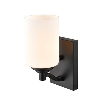 Durham One Light Wall Sconce in Matte Black
