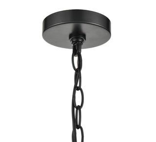 Florence Six Light Chandelier in Matte Black