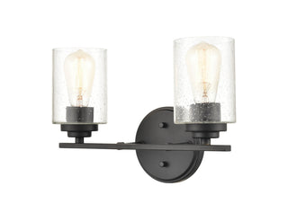 Moven Two Light Vanity in Matte Black