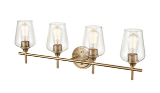 Ashford Four Light Vanity in Modern Gold