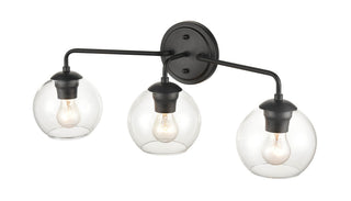 Solmer Three Light Vanity in Matte Black