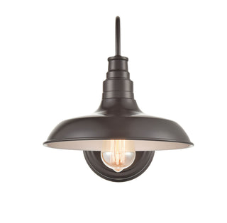 Milltown One Light Outdoor Wall Bracket in Powder Coated Bronze