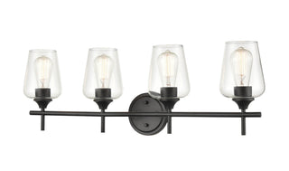 Ashford Four Light Vanity in Matte Black