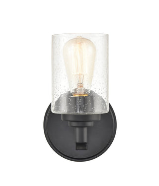 Moven One Light Wall Sconce in Matte Black