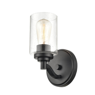 Moven One Light Wall Sconce in Matte Black