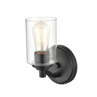 Moven One Light Wall Sconce in Matte Black