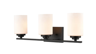 Durham Three Light Vanity in Matte Black