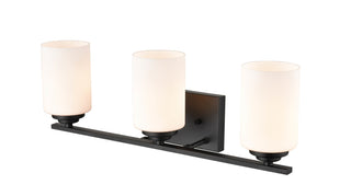 Durham Three Light Vanity in Matte Black