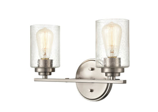 Moven Two Light Vanity in Satin Nickel