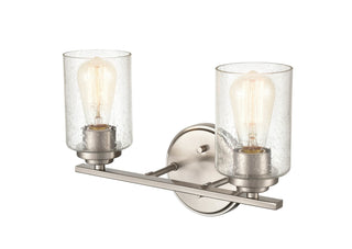 Moven Two Light Vanity in Satin Nickel