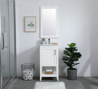 Aqua Mirror in White