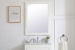Aqua Mirror in White