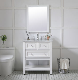 Aqua Mirror in White