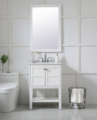 Aqua Mirror in White
