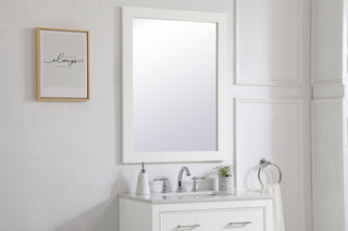 Aqua Mirror in White