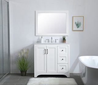 Aqua Mirror in White