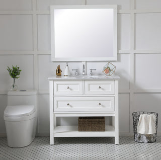 Aqua Mirror in White