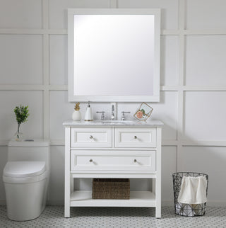 Aqua Mirror in White