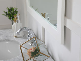 Aqua Mirror in White