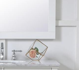 Aqua Mirror in White