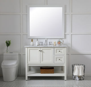 Aqua Mirror in White