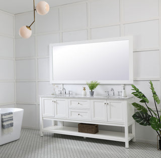 Aqua Mirror in White