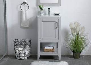 aubrey Single Bathroom Vanity in Grey