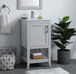 aubrey Single Bathroom Vanity in Grey