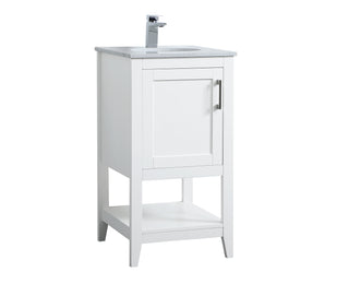 aubrey Single Bathroom Vanity in White