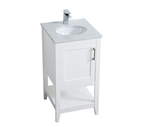 aubrey Single Bathroom Vanity in White