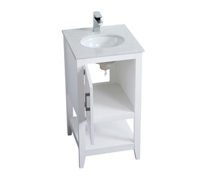 aubrey Single Bathroom Vanity in White