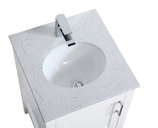 aubrey Single Bathroom Vanity in White