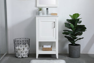 aubrey Single Bathroom Vanity in White
