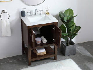 aubrey Single Bathroom Vanity in Espresso
