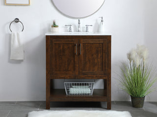 aubrey Single Bathroom Vanity in Espresso