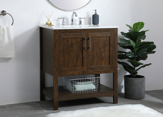 aubrey Single Bathroom Vanity in Espresso