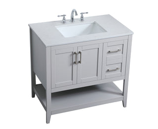 aubrey Single Bathroom Vanity in Grey