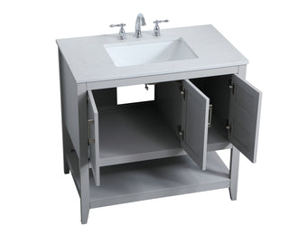 aubrey Single Bathroom Vanity in Grey
